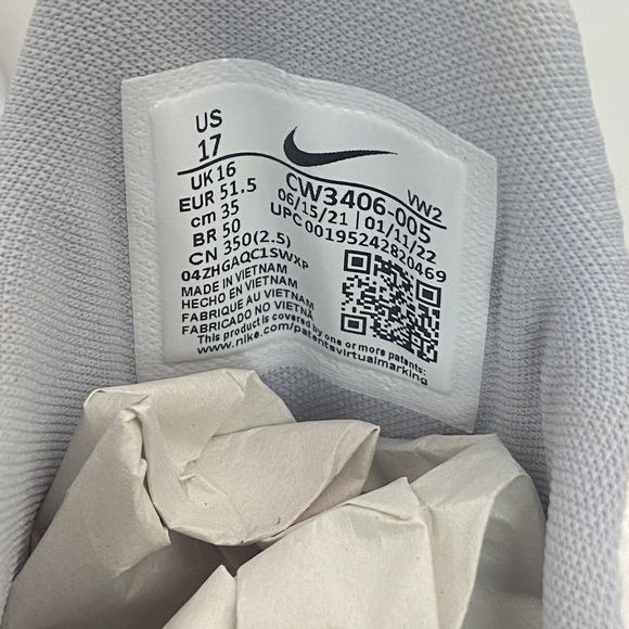 Nike Renew Elevate II Mens Basketball Trainers CW3406-005 Size 17 - Picture 12 of 12